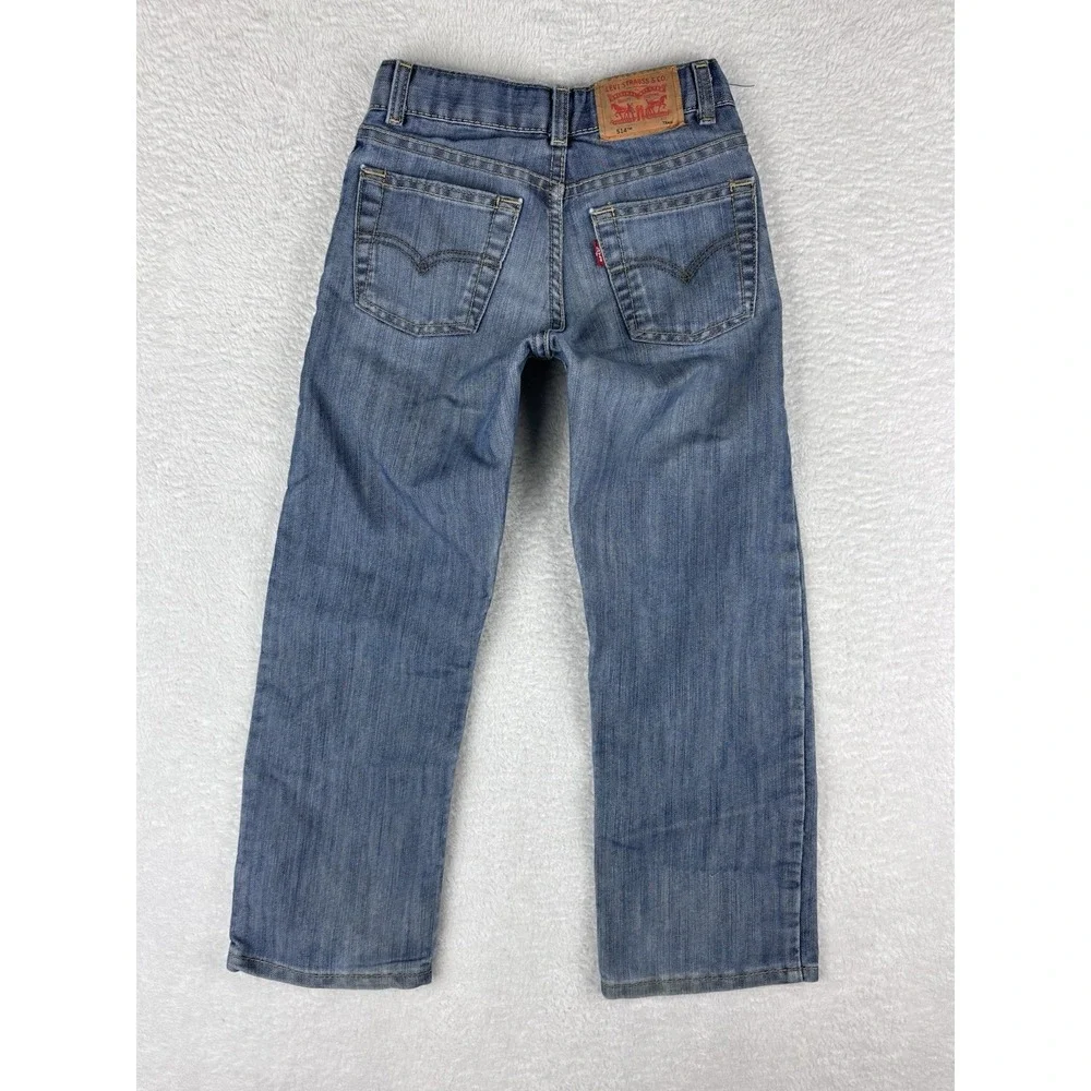Levi's 514 Jeans‎ Boys Juniors Blue Slim Straight Size 7X Reg (21x21)